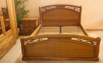 Ліжко Роксолана з дерева вільха з каретною стяжкою на узголів'ї.

Ціна вк. . фото 9