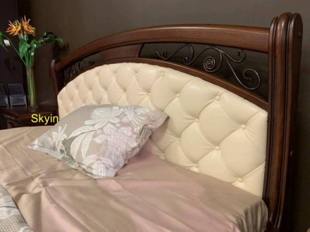 Ліжко Роксолана з дерева вільха з каретною стяжкою на узголів'ї.

Ціна вк. . фото 3