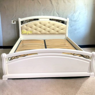 Ліжко Роксолана з дерева вільха з каретною стяжкою на узголів'ї.

Ціна вк. . фото 5