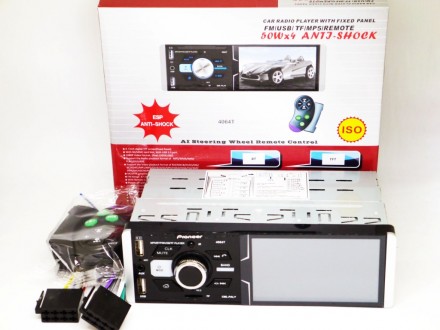 Pioneer 4064T ISO - Сенсорный экран 4,1''+ RGB подстветка + DIVX + MP3 + USB + B. . фото 2