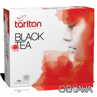 Чай черный цейлонский Tarlton Black Tea в пакетиках без добавок и ароматизаторов