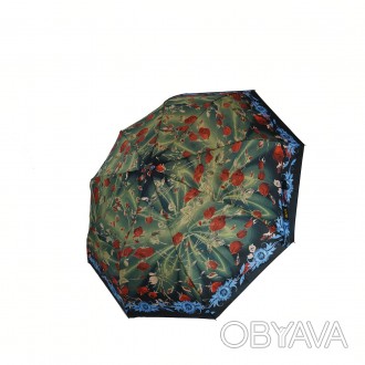 Зонт с ярким цветочным принтом, полуавтомат на 9 спиц от фирмы "Max"
С аксессуар. . фото 1