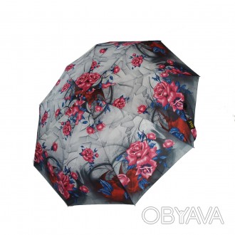 Зонт с ярким цветочным принтом, полуавтомат на 9 спиц от фирмы "Max"
С аксессуар. . фото 1