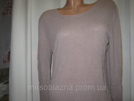  Женский тонкий свитерок б/у, размер визуально 48, с длинным рукавом, горловина . . фото 3