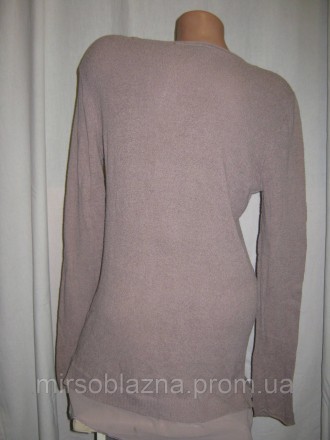  Женский тонкий свитерок б/у, размер визуально 48, с длинным рукавом, горловина . . фото 5