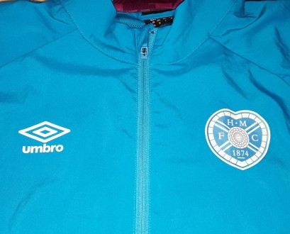 Футбольная кофта Umbro FC Hearts of Midlothian, размер-М, длина-73см, под мышкам. . фото 6