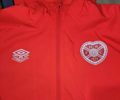 Футбольная кофта с капюшоном Umbro Pro Training FC Hearts of Midlothian, размер-. . фото 6