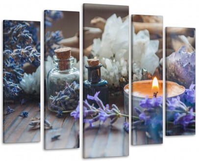 Модульна картина у вітальню / спальню Аромат лаванди Art-451_5 ( 80х118см ). Ужгород. фото 1