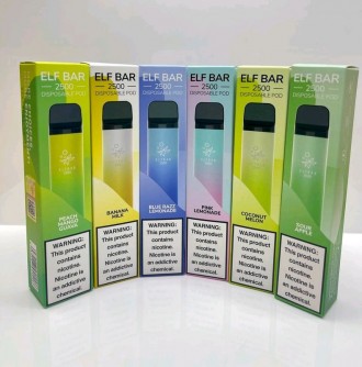 ELF BAR 2500 (5%) - ORIGINAL ✅. Київ. фото 1 ELF BAR 2500 (5%) - ORIGINAL ✅. Київ. фото 1