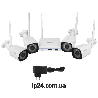 Комплект відеоспостереження GV-IP-K-W58/04 3MPWi-Fi комплект відеоспостереження . . фото 4