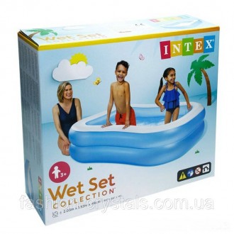 надувной бассейн Intex компактный, надувается любым насосом для надувных изделий. . фото 3