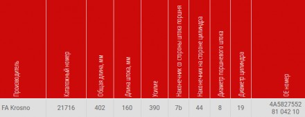 
Газовый упор багажника Эталон
Диаметр поршневого штока: 8 мм
Диаметр цилиндра: . . фото 29