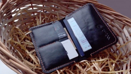 Портмоне гаманець, клатч, гаманець «West», натуральна шкіра, ручна робота, з гра. . фото 3