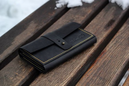 Портмоне гаманець, клатч, гаманець "Comely", колір: чорний, розмір: 18х10,5 см, . . фото 3