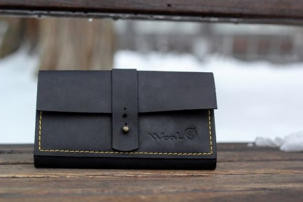Портмоне гаманець, клатч, гаманець "Comely", колір: чорний, розмір: 18х10,5 см, . . фото 4