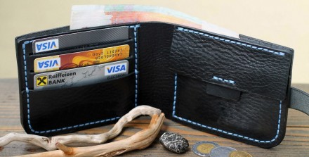 Гаманець "Wallet" ручної роботи
Елегантний шкіряний гаманець для чоловіків річ с. . фото 4