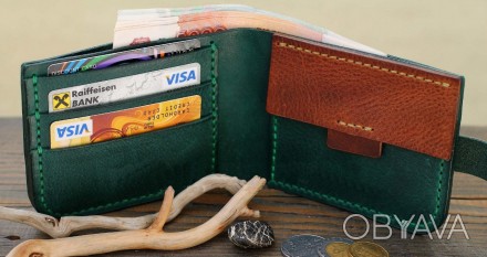 Гаманець "Wallet" ручної роботи
Елегантний шкіряний гаманець для чоловіків річ с. . фото 1