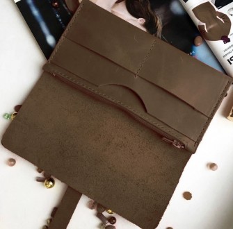Гаманець гаманець, портмоне "HER" ручної роботи, натуральна шкіра+гравіювання
Шк. . фото 9