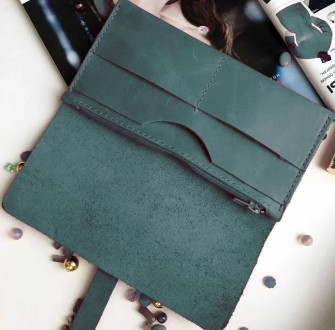 Гаманець гаманець, портмоне "HER" ручної роботи, натуральна шкіра+гравіювання
Шк. . фото 5