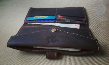 Портмоне клатч шкіряний гаманець "Кейс" ручної роботи, натуральна шкіра
від укра. . фото 4
