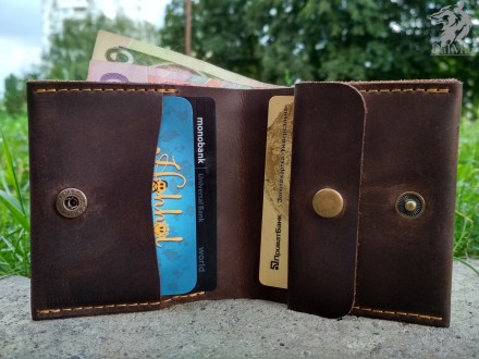 Шкіряний гаманець "Woolly" ручної роботи 
Хороший шкіряний гаманець вельми потрі. . фото 2