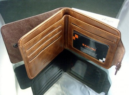 Гаманець "Bailini Genuine Leather", з тисненням ковбоя, Чоловічий гаманець
Телеф. . фото 9