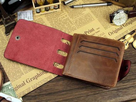Гаманець "Bailini Genuine Leather", з тисненням ковбоя, Чоловічий гаманець
Телеф. . фото 8