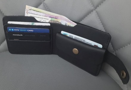 Шкіряний гаманець з гравіюванням, гаманець з ініціалами, іменний гаманець, Іменн. . фото 19
