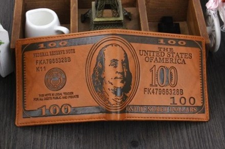 Гаманець з тисненням долара, гаманець з тисненням, портмоне з тисненням
від Інте. . фото 5