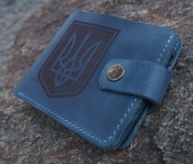 Шкіряний гаманець з гравіюванням Тризуба
Стильний, практичний і оригінальний гам. . фото 7