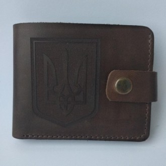 Шкіряний гаманець з гравіюванням Тризуба
Стильний, практичний і оригінальний гам. . фото 16