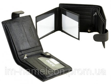 Мужской кошелек портмоне из натуральной кожи отличного качества, включая внутрен. . фото 3