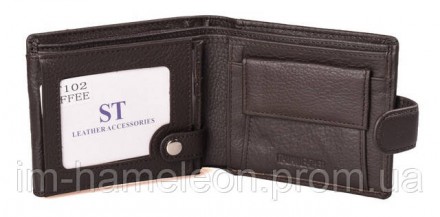 Мужской кошелек портмоне из натуральной кожи отличного качества, включая внутрен. . фото 5