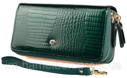 
Артикул: SТ S5001A Green
Жіночий гаманець клатч ST на дві блискавки. Два відділ. . фото 2