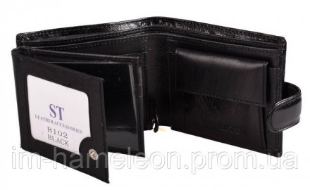 Мужской кошелек портмоне из натуральной полированой кожи премиум качества, включ. . фото 5