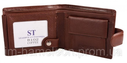 Мужской кошелек портмоне из натуральной полированой кожи премиум качества, включ. . фото 3