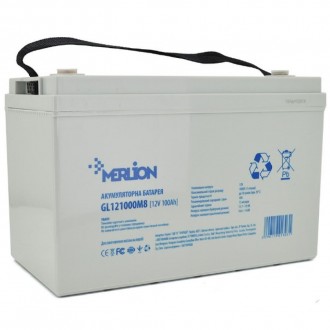 Аккумулятор MERLION GL121000M8 GEL 12V 100 Ah гелевый (батарея для ИБП). Луцьк. фото 1 Аккумулятор MERLION GL121000M8 GEL 12V 100 Ah гелевый (батарея для ИБП). Луцьк. фото 1