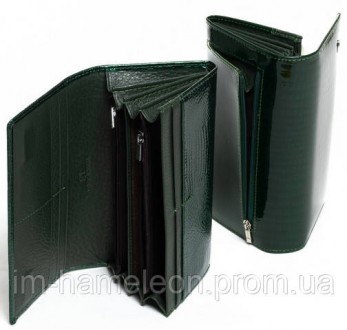 Женский кожаный кошелек ST. Большой облегченный женский кожаный кошелек Sergio T. . фото 3