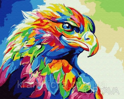 Картина по номерам 40х50 Радужный орёл (GX30901)