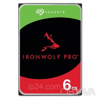 Жесткий диск 6TB Seagate IronWolf Pro ST6000NE000 предназначен для сетевых храни. . фото 1