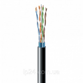 Cat. 5e F/UTP 4x2x24AWG PE - кабель для цифровой связи. Конструктив: многожильны. . фото 2