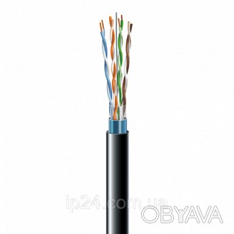 Cat. 5e F/UTP 4x2x24AWG PE - кабель для цифровой связи. Конструктив: многожильны. . фото 1