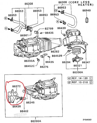 Кран пічки Міцубісі Ланцер, Кольт 84-88 роки,
ND4950R
оригінал MB298326
Mitsu. . фото 4