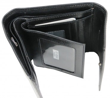 Мужское кожаное портмоне со съемным чехлом для платежных карт Giorgio Ferretti ч. . фото 6