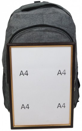 Легкий городской рюкзак Fashion S9010212  18L  Серый
Два основных отделения на м. . фото 7