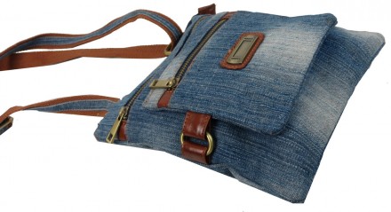 Молодежная джинсовая сумка на плечо Fashion Jeans8082 Голубая
Лицевую сторону су. . фото 9
