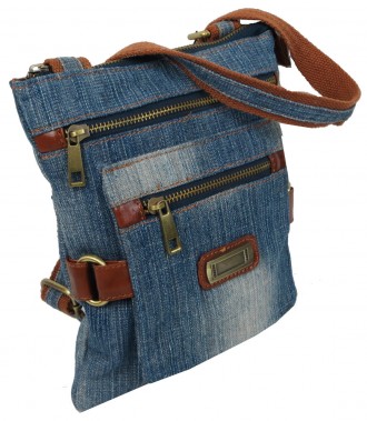 Молодежная джинсовая сумка на плечо Fashion Jeans8082 Голубая
Лицевую сторону су. . фото 3