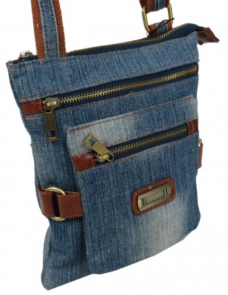 Молодежная джинсовая сумка на плечо Fashion Jeans8082 Голубая
Лицевую сторону су. . фото 5