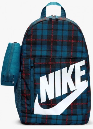 Городской спортивный рюкзак + косметичка Nike DM1888-404 20L Синий в клетку
Рюкз. . фото 2