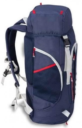 Туристический походный рюкзак с дождевиком Semiline Expedition 45L А3009-2 Синий. . фото 4